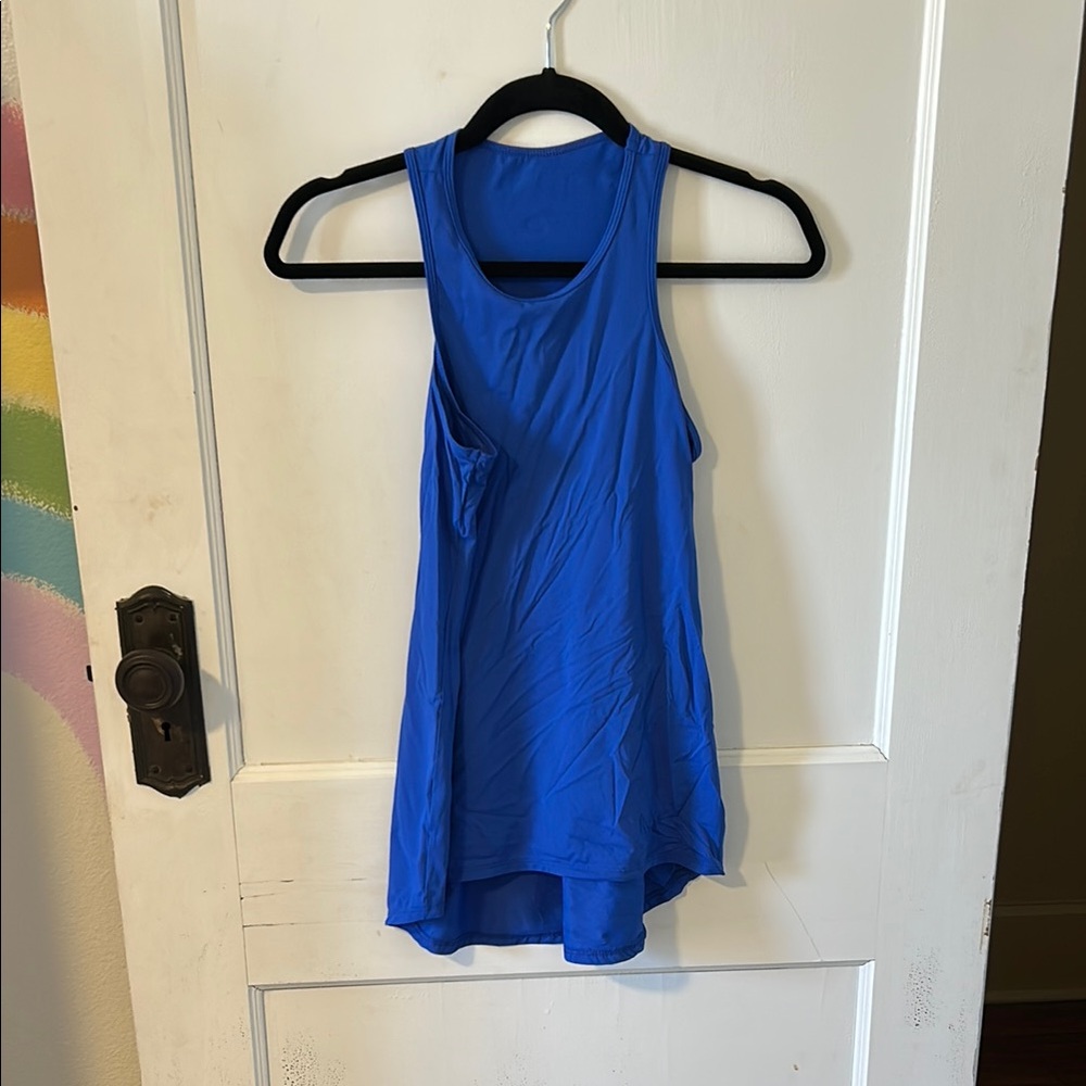 Vibrant Blue Sleeveless Tank Top